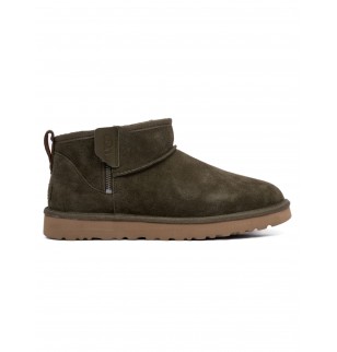 Ugg Mens Classic Ultra Mini Zip Boot Khaki