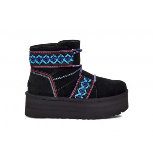 Ugg Women Mini Braid Platform Black