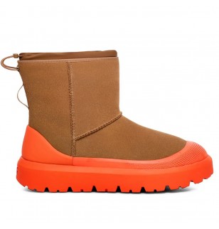 Ugg Mens Classic Short Weather Hybrid - Chestnut / Orange