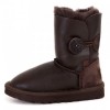 Kids Bailey Button Metallic Chocolate