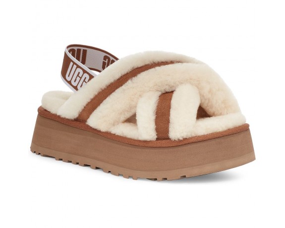 UGG DISCO COLOR SLIDE CHESTNUT