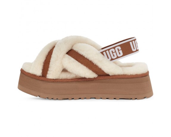 UGG DISCO COLOR SLIDE CHESTNUT