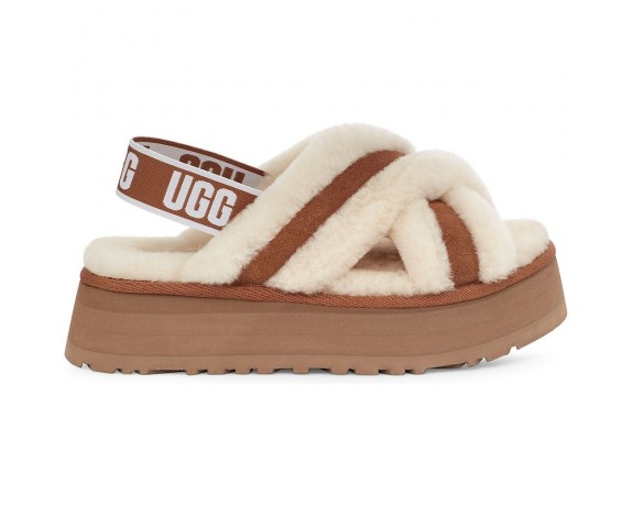 UGG DISCO COLOR SLIDE CHESTNUT