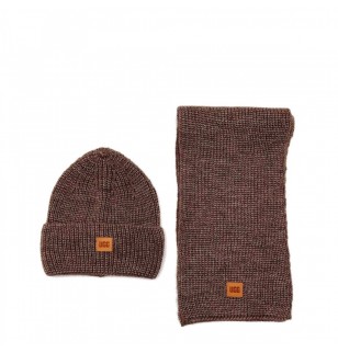 Chunky Rib Knit Beanie Sen Chocolate