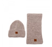 Chunky Rib Knit Beanie Sen Sand