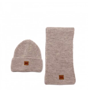 Chunky Rib Knit Beanie Sen Sand