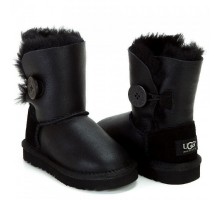 Kids Bailey Button Metallic Black