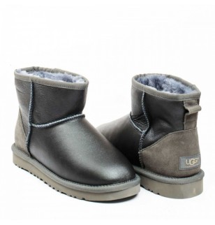 UGG MEN'S CLASSIC MINI METALLIC GREY