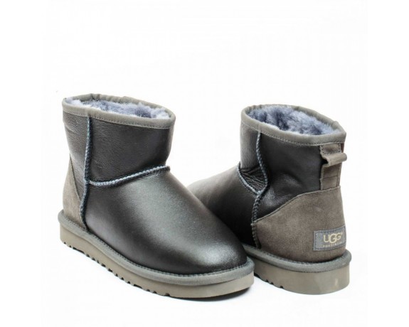 UGG MEN'S CLASSIC MINI METALLIC GREY