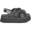 UGG DISCO COLOR SLIDE CHARCOAL