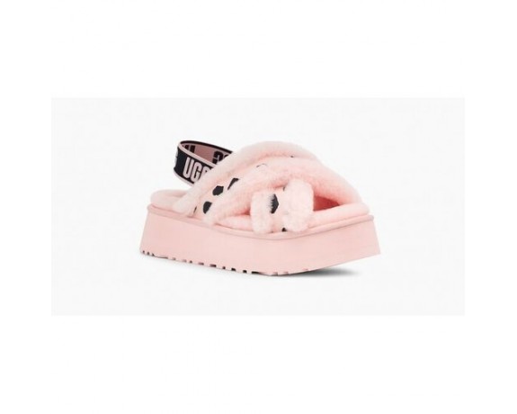 UGG DISCO COLOR SLIDE PINK SCALLOP