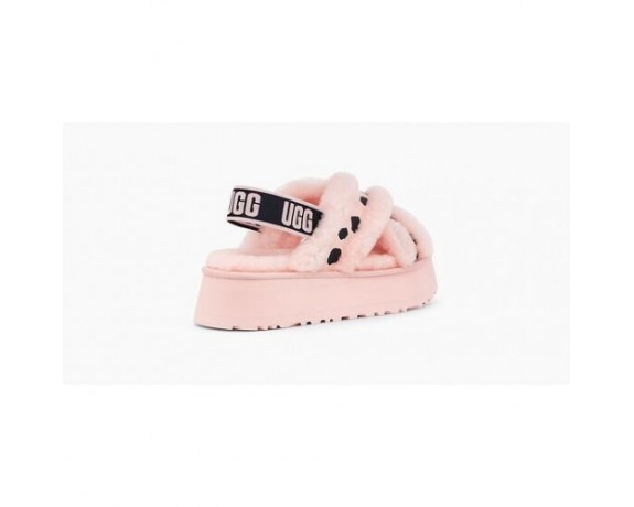 UGG DISCO COLOR SLIDE PINK SCALLOP