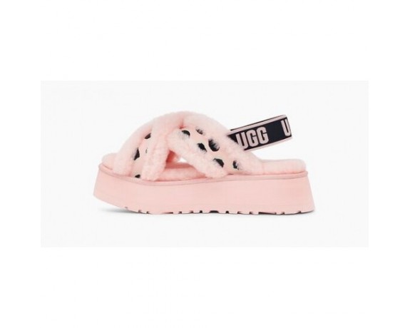 UGG DISCO COLOR SLIDE PINK SCALLOP