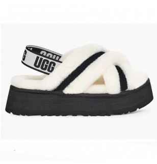 UGG DISCO COLOR SLIDE WHITE