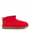 UGG WOMEN'S CLASSIC ULTRA MINI SAMBA RED