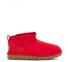 UGG WOMEN'S CLASSIC ULTRA MINI SAMBA RED