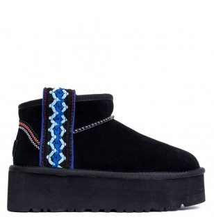 Ugg Classic Ultra Mini Braid Platform Black