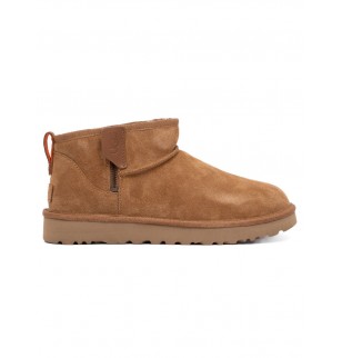 Ugg Mens Classic Ultra Mini Zip Boot Chestnut