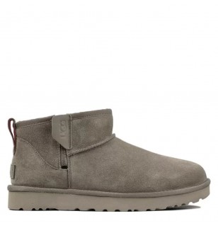 Ugg Mens Classic Ultra Mini Zip Boot Smoke